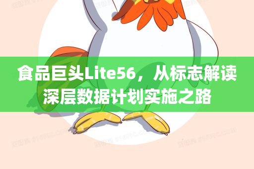 食品巨头Lite56，从标志解读深层数据计划实施之路