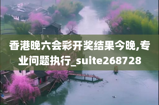 香港晚六会彩开奖结果今晚,专业问题执行_suite268728