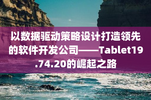 以数据驱动策略设计打造领先的软件开发公司——Tablet19.74.20的崛起之路