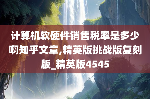 计算机软硬件销售税率是多少啊知乎文章,精英版挑战版复刻版_精英版4545