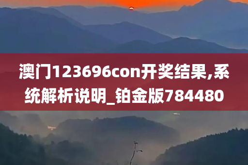 澳门123696con开奖结果,系统解析说明_铂金版784480