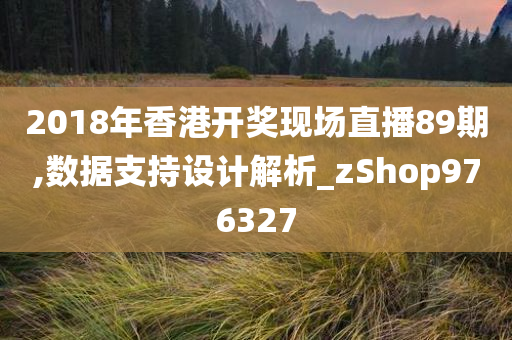 2018年香港开奖现场直播89期,数据支持设计解析_zShop976327