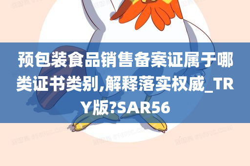 预包装食品销售备案证属于哪类证书类别,解释落实权威_TRY版?SAR56