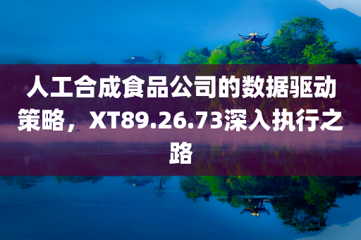 人工合成食品公司的数据驱动策略，XT89.26.73深入执行之路