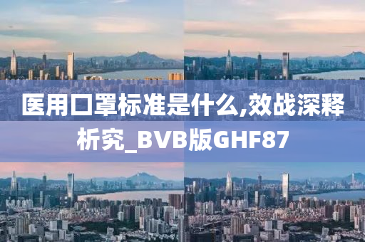 医用囗罩标准是什么,效战深释析究_BVB版GHF87