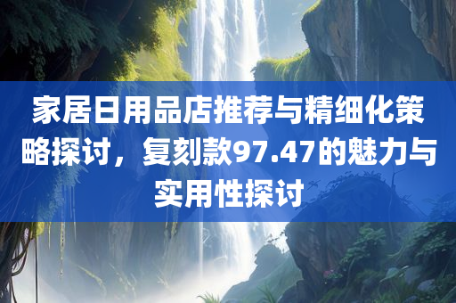 家居日用品店推荐与精细化策略探讨，复刻款97.47的魅力与实用性探讨