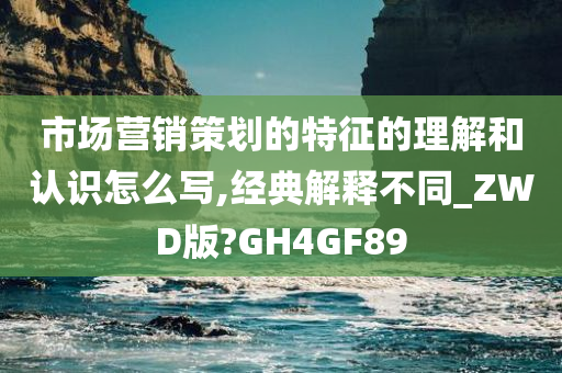 市场营销策划的特征的理解和认识怎么写,经典解释不同_ZWD版?GH4GF89