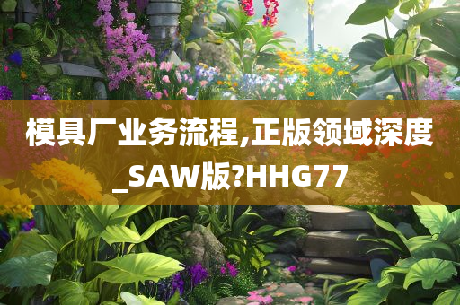 模具厂业务流程,正版领域深度_SAW版?HHG77