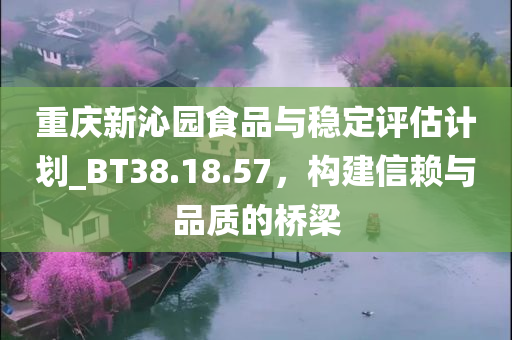 重庆新沁园食品与稳定评估计划_BT38.18.57，构建信赖与品质的桥梁