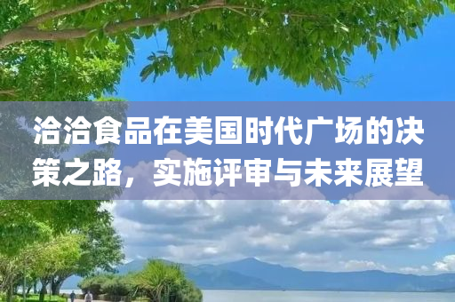 洽洽食品在美国时代广场的决策之路，实施评审与未来展望