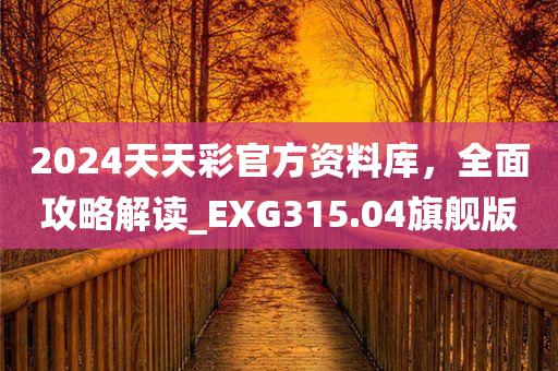 2024天天彩官方资料库，全面攻略解读_EXG315.04旗舰版