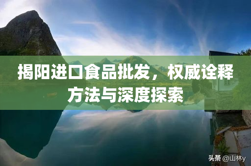 揭阳进口食品批发，权威诠释方法与深度探索